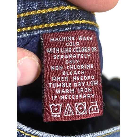 Jones Wear Jeans Boot Cut Cotton Stretch Dark Wash Womens 14 Actual 33 x 29 - Picture 9 of 9